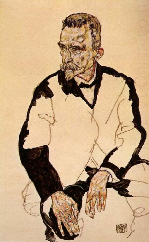 Egon Schiele Portrait of Heinrich Benesch china oil painting image